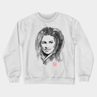 beautiful woman smiling Crewneck Sweatshirt